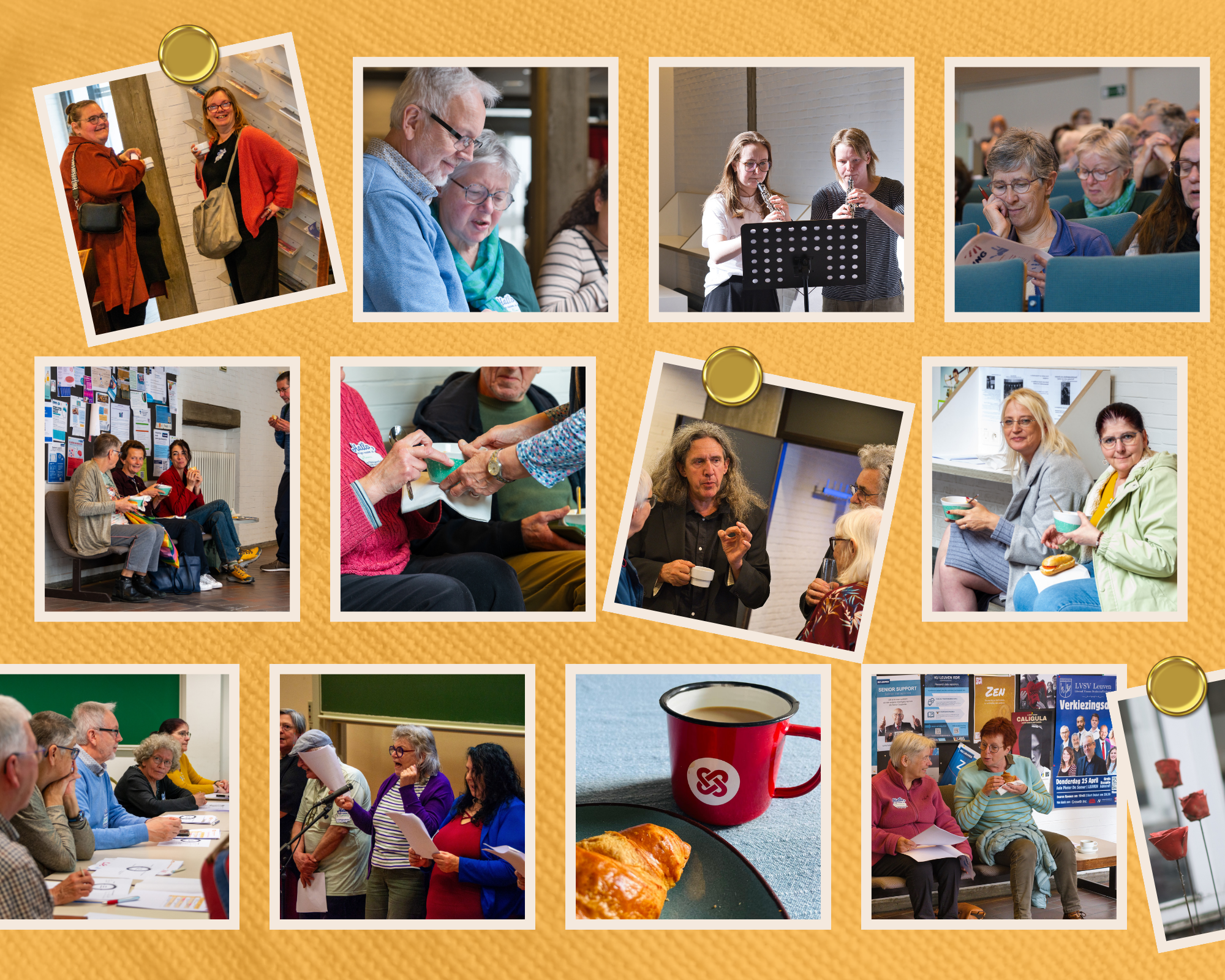 Collage van sfeerbeelden van de Goestingdag